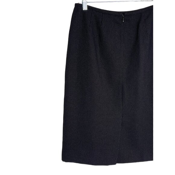 Kasper Classics Black Pencil Skirt 8P Petite Workwear Midi Straight - Picture 5 of 9